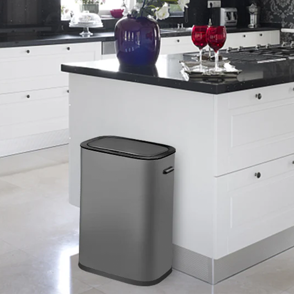 Garvee 55L/14.5 Gal Kitchen Trash Can, Automatic Trash Can with Touch-Free and Motion Sensor, Anti-Fingerprint, for Bedroom Bathroom Kitchen Office