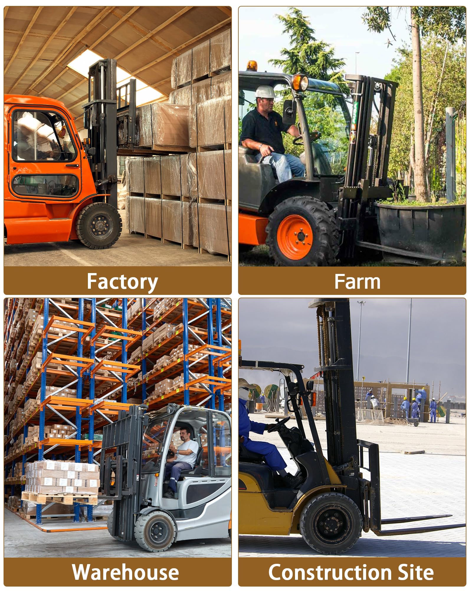 5.5" Width Heavy Duty Steel Forklift Pallet Extensions