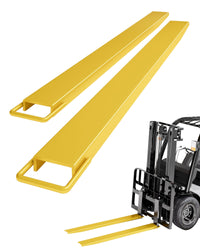 GARVEE Pallet Fork Extension L82xW5.0 Inch Heavy Duty Steel Pallet Extensions for Forklift Yellow