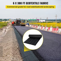 6ftx300ft 6oz PP Geotextile Fabric with 350N Tensile Strength