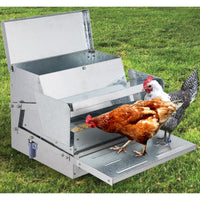 25lbs Automatic Chicken Treadle Feeder with Buffer System
