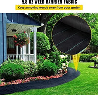 5.8oz Premium Ground Cover, 4ftx100ft Gardening Mat