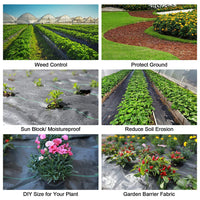 5.8oz Premium Weed Barrier, 4ftx300ft Landscape & Garden Mat