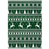 Garvee Christmas Area Rug 6x9 Rug for Living Room Machine Washable Rug Modern Deer Snowflake Green Rug for Bedroom Non Slip Carpet Stain Resistant Large Rug for Dining Room Classroom 6'x9' Green