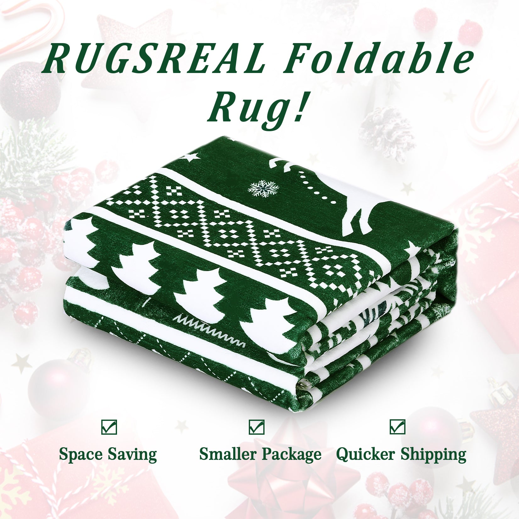 Garvee Christmas Door Mat 2x3 Mat Xmas Bath Mat Non-Slip Kithcen Rug Washable Entryway Rug Small Green Carpet Winter Doormat Rubber Back Tree Doormats for Indoor Outdoor Nursery Rug 2'x3' Green