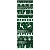 Garvee Christmas Runner Rug 2x8 Green Hallway Rug Xmas Runner Kitchen Rug Washable Rug Non Slip Carpet Holiday Decor Deer & Tree Soft Rug for Bedroom Bathroom Laundry Living Room