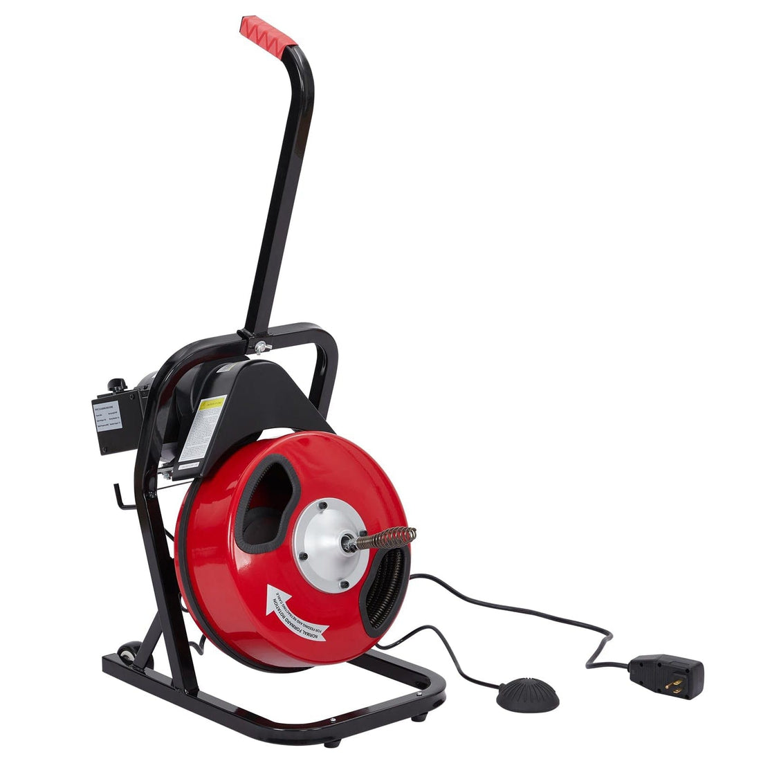 50 Ft x 1/2 Inch Drain Cleaner Machine Professional Electric Drain Auger for 1 to 4 Inch Pipes