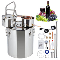 13.2Gal/50L Alcohol Still Stainless Kit with Thermometer - GARVEE