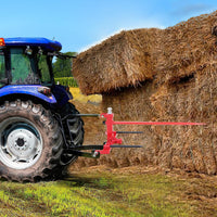 49 Inch Hay Bale Spear with 3 Point Hitch & Stabilizers