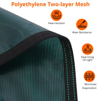 Safety Net for Pools, Green Mesh Rectangle Cover & Tools - GARVEE