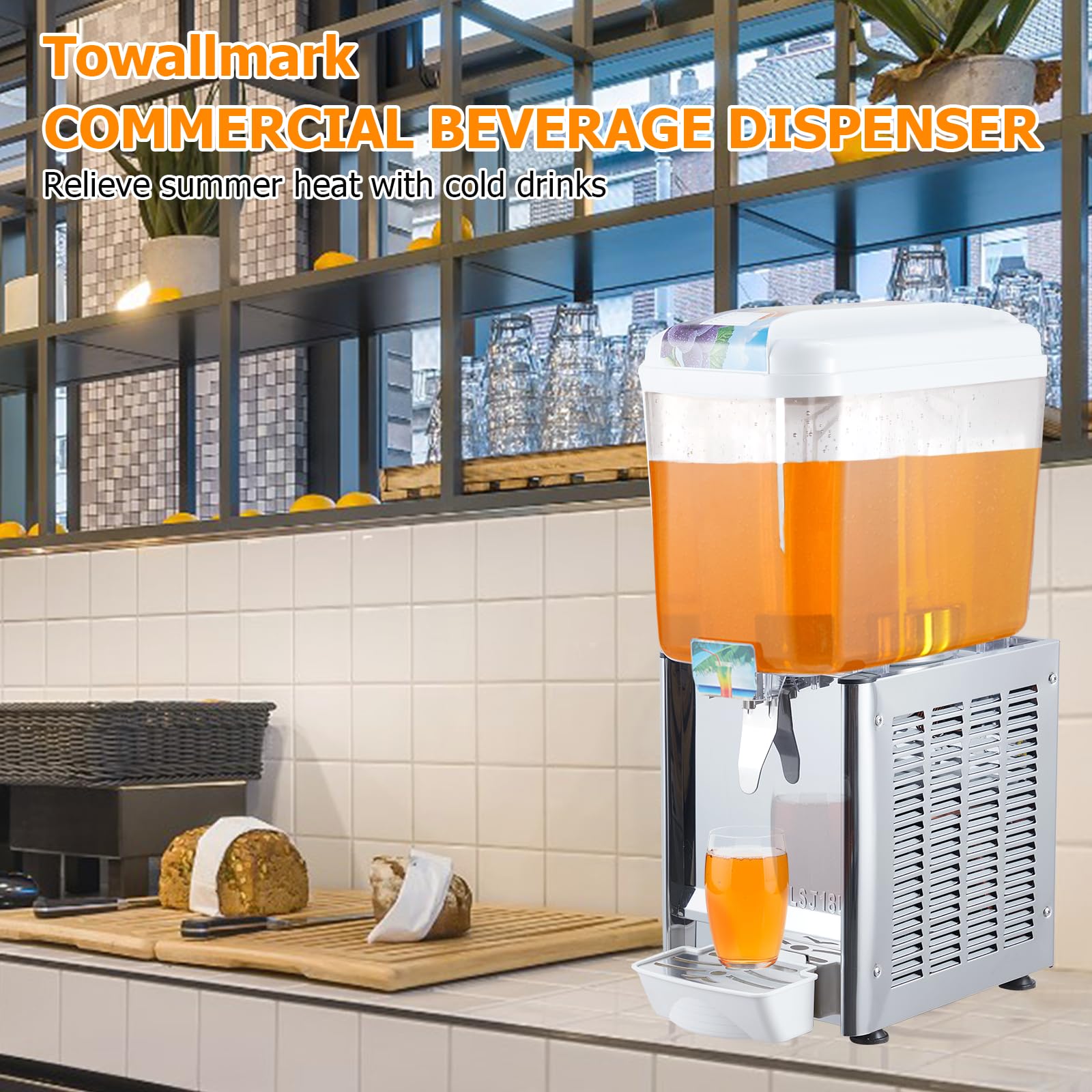 Commercial Beverage/Juice Dispenser, Food Grade, Ice Tea