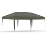 Garvee 10'x20' Pop-Up Commercial Canopy Tent, Heavy-Duty Waterproof Shelter with UV Protection, Locking System & Adjustable Legs, Grey - Gray
