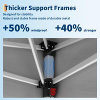 Garvee 10'x10' Pop Up Canopy – Heavy Duty Easy Setup Tent for Events, Parties & Outdoor Use