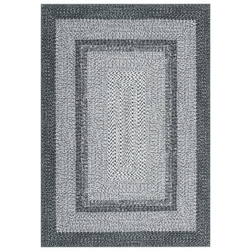 Garvee Printed Rugs Braided Pattern Washable Non Slip 4x6 Soft Low Pile Stain Resistant Entryway Living Room Rug