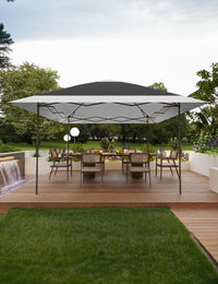 12*12FT Quick Pop-Up Outdoor Gazebo Tent without Sidewalls