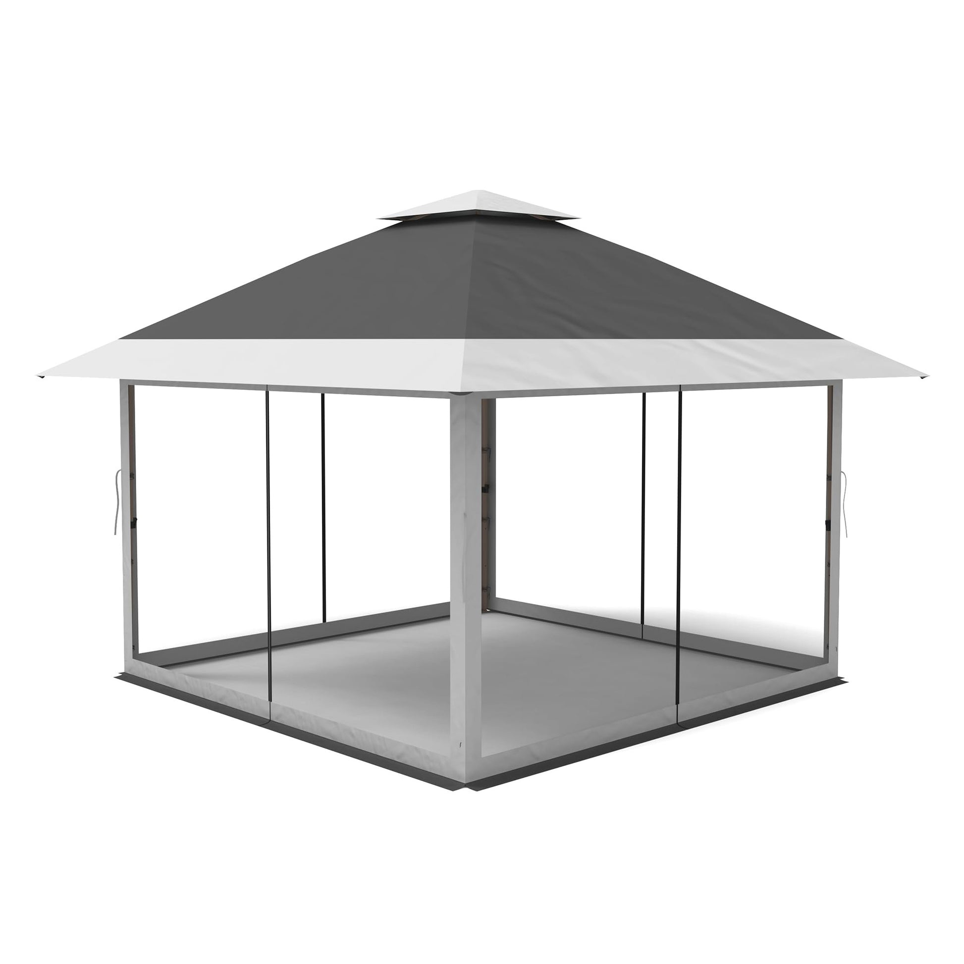 13x13FT Pop-up Canopy Tent, Mesh Sidewalls for Outdoor Events