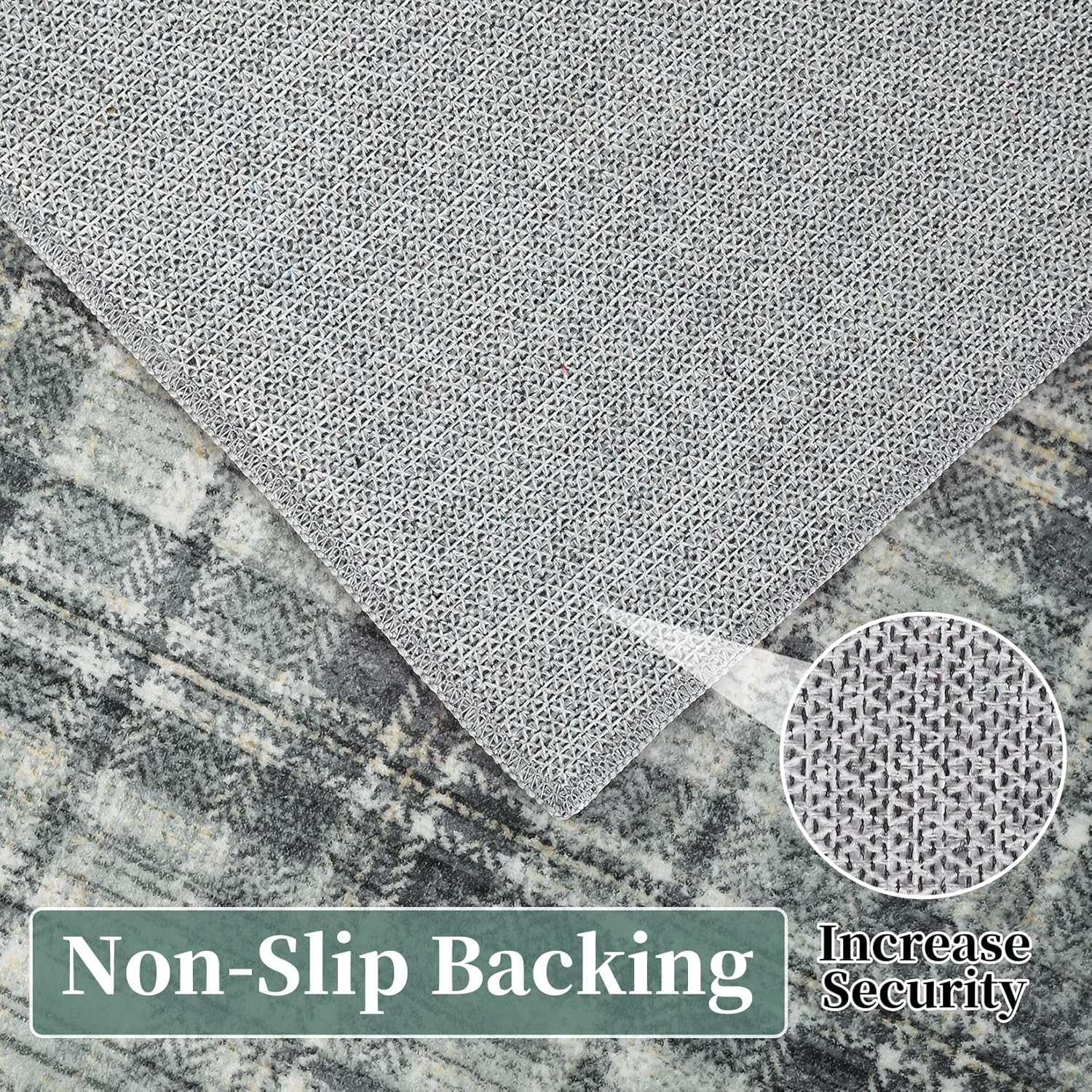 Garvee Plaid Green 8x10 Bedroom Rug Large Area Rugs for Living Room Modern Office Rug Distressed Rug Low Pile Farmhouse Floor Cover Non Slip Checkered Rug Green