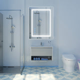Garvee 32"x24" Dimmable LED Bathroom Vanity Mirror with Anti-Fog Feature, Adjustable Lighting, Energy Efficient, Sleek Design