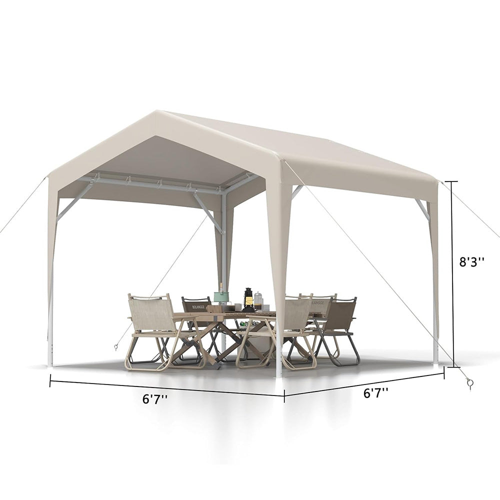 Garvee 7'x7' Commercial Canopy Tent with Waterproof Tarp for Outdoor Sun Shelter Party Camping Market Wedding