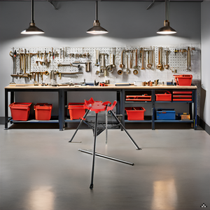 Garvee Chain Vise with Tripod Stand 1/8"-6" Pipe Capacity 1323 lbs Load Hardened Teeth Steel Legs Folding Portable Plumbing Electrical