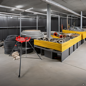 Garvee Chain Vise with Tripod Stand 1/8"-6" Pipe Capacity 1323 lbs Load Hardened Teeth Steel Legs Folding Portable Plumbing Electrical