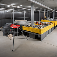 Garvee Chain Vise with Tripod Stand 1/8"-6" Pipe Capacity 1323 lbs Load Hardened Teeth Steel Legs Folding Portable Plumbing Electrical