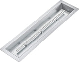 Garvee 30"x6" Drop-In Fire Pit Burner Kit, Stainless Steel Rectangular Fire Pit Pan with Burner Insert, CSA Certified for Natural Gas & Propane, Indoor/Outdoor Use, DIY Installation
