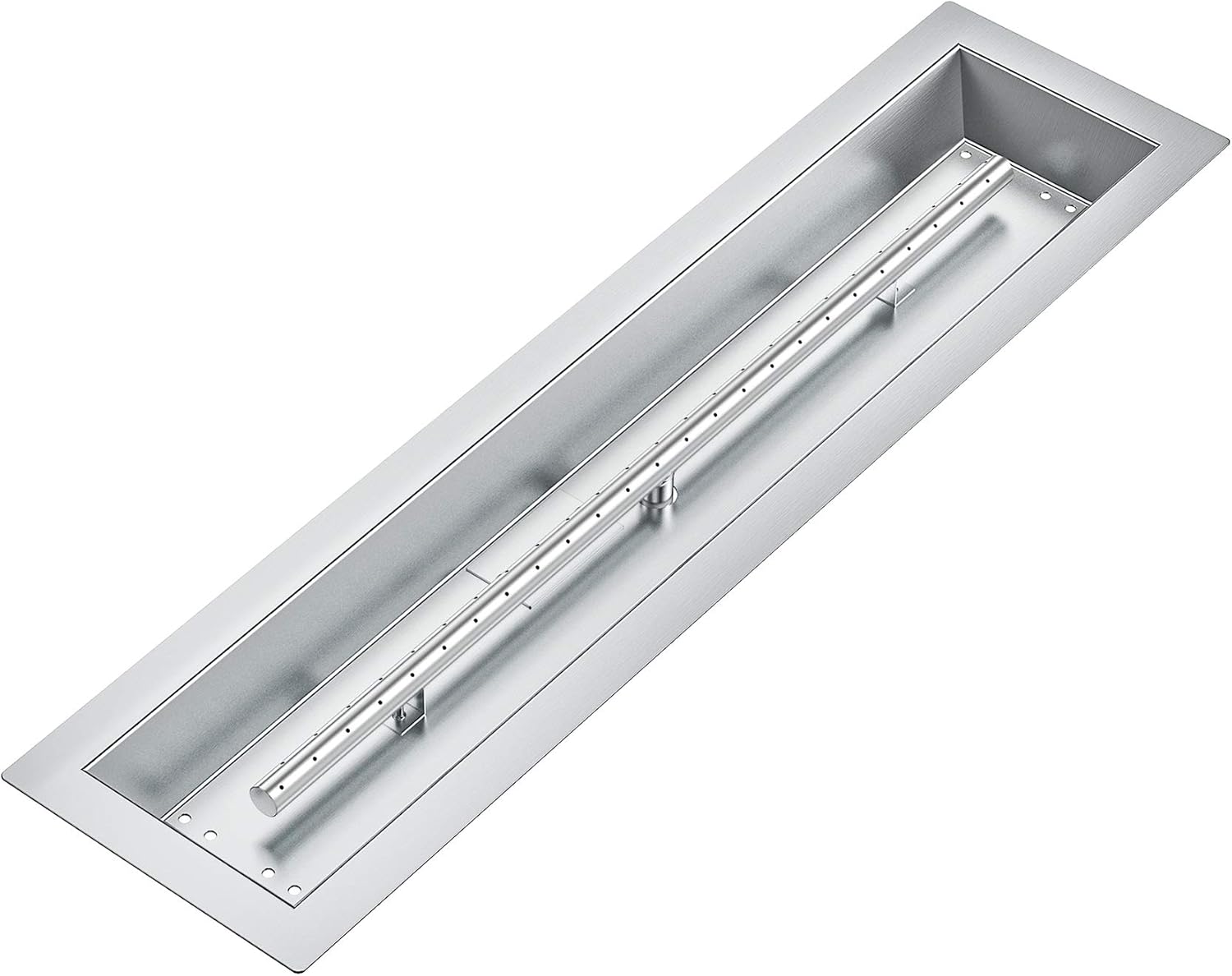 Garvee 30"x6" Drop-In Fire Pit Burner Kit, Stainless Steel Rectangular Fire Pit Pan with Burner Insert, CSA Certified for Natural Gas & Propane, Indoor/Outdoor Use, DIY Installation