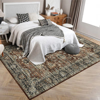 Garvee Hallway Rugs, Machine Washable Traditional Rug, Non Slip Floor Carpet, Low Pile Soft Printed Vintage Rug for Home Decor Entryway Bed Room Laundry Room Indoor