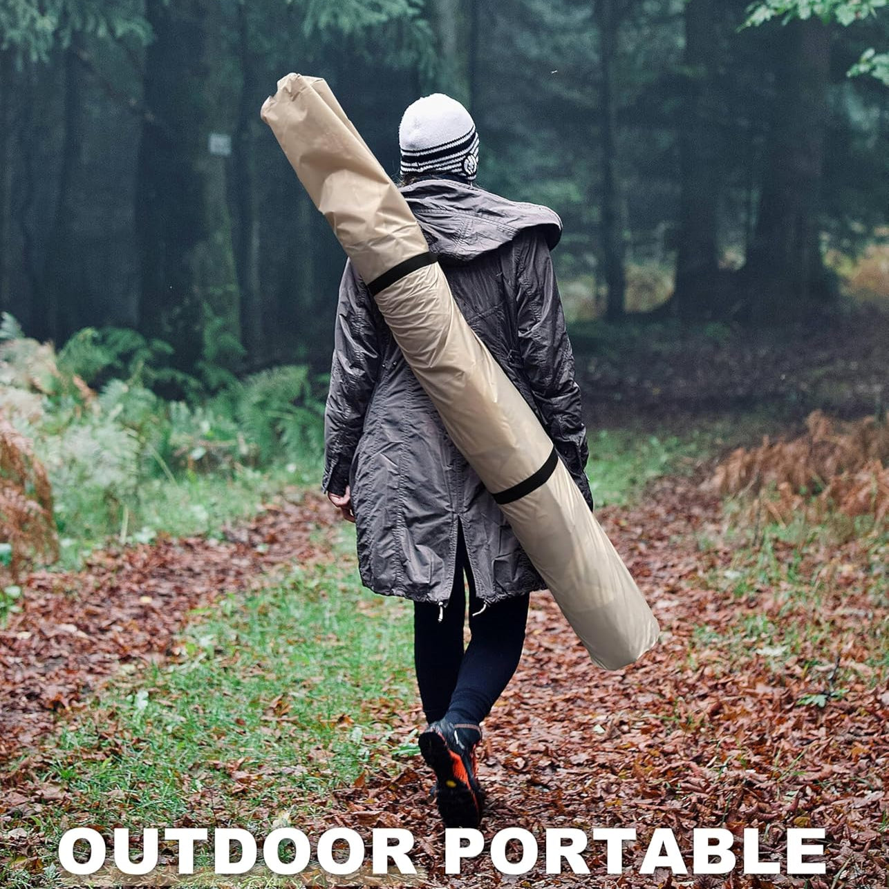 Garvee 10'x10' Pentagonal Pop-Up Screen Tent with 5-Sided Canopy - Outdoor Camping Tent for Patio, Backyard & Lawn, 210D Oxford Fabric