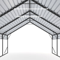 Garvee 20'x25'x13' Heavy-Duty Metal Carport, Extra Tall 2-Car Shelter with Reinforced Steel Frame, All-Weather Protection for Trucks, Boats & RVs