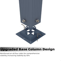 Garvee 10x13 Ft Pergola, Outdoor Metal Pergola with Retractable Canopy, Upgraded Wood-Grain Aluminum Pergola, Modern Pavilion for Backyard, Patio, Porch, Grape Trellis, Gray