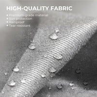 Garvee 10x10 Ft Pergola, Outdoor Metal Pergola with Retractable Canopy, Upgraded Wood-Grain Aluminum Pergola, Modern Pavilion for Backyard, Patio, Porch, Grape Trellis, Gray