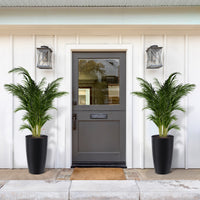 Garvee 22" Tall Round Planter Set of 2, Self Watering Pots for with Water Level Monitor and Built-In Drainage, Large Flower Pot for Patio, Porch, Living Room, or Home Office