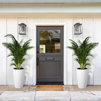 Garvee 22" Tall Round Planter Set of 2, Self Watering Pots for with Water Level Monitor and Built-In Drainage, Large Flower Pot for Patio, Porch, Living Room, or Home Office