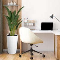 Garvee 22" Tall Round Planter Set of 2, Self Watering Pots for with Water Level Monitor and Built-In Drainage, Large Flower Pot for Patio, Porch, Living Room, or Home Office