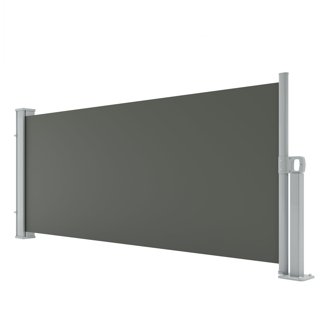 Garvee Retractable Side Awning 71''x138'' Privacy Screen Waterproof UV-Resistant Metal Frame Fade-Proof Fabric for Patio Balcony Pools