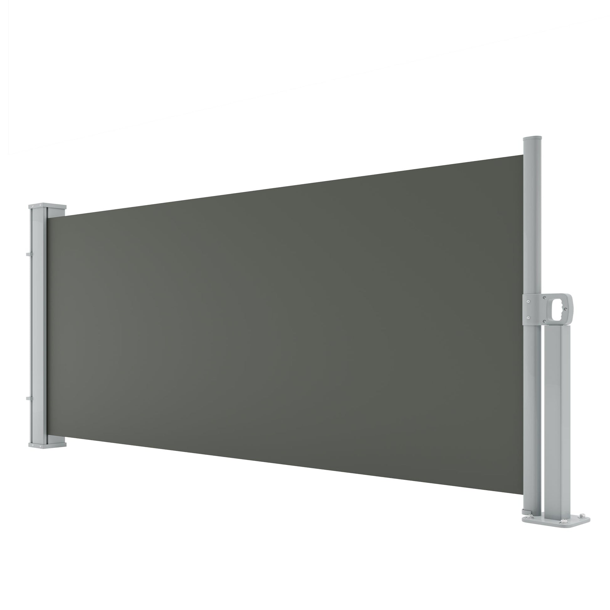 Garvee Retractable Side Awning 71''x138'' Privacy Screen Waterproof UV-Resistant Metal Frame Fade-Proof Fabric for Patio Balcony Pools