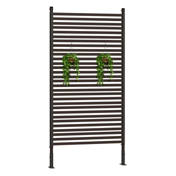 Garvee 72" H×36" W Metal Privacy Screen - Heavy-Duty, Rust-Resistant, Weatherproof, Decorative Fence Panel, Freestanding, Patio Use