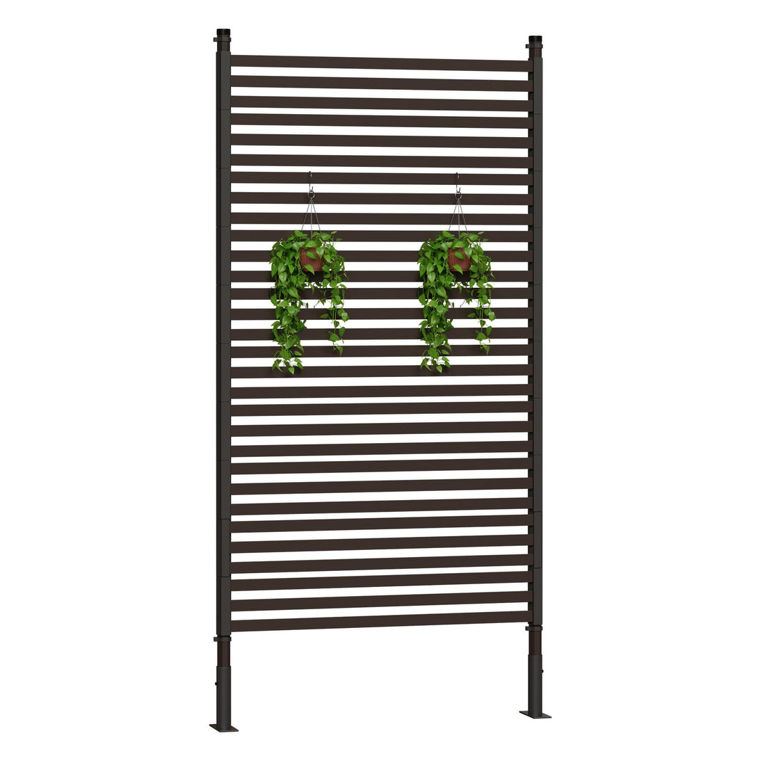 Garvee 72" H×36" W Metal Privacy Screen - Heavy-Duty, Rust-Resistant, Weatherproof, Decorative Fence Panel, Freestanding, Patio Use