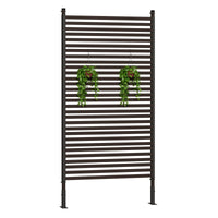 Garvee 72" H×36" W Metal Privacy Screen - Heavy-Duty, Rust-Resistant, Weatherproof, Decorative Fence Panel, Freestanding, Patio Use