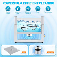 16qt Ultrasonic Cleaner, 15L, 40kHz with Timer & Heater for Tool