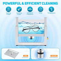 6qt, 6L 40kHz Ultrasonic Cleaner with Timer & Heater for Tools