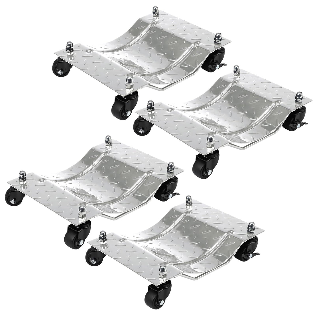 4 Pack 6000 lbs Car Dolly with 360° Wheels - For Vehicles & Boats