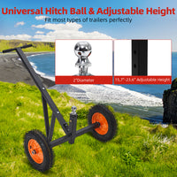 Adjustable 15.7"-23.6" Trailer Dolly - Move Boats, RVs Easily