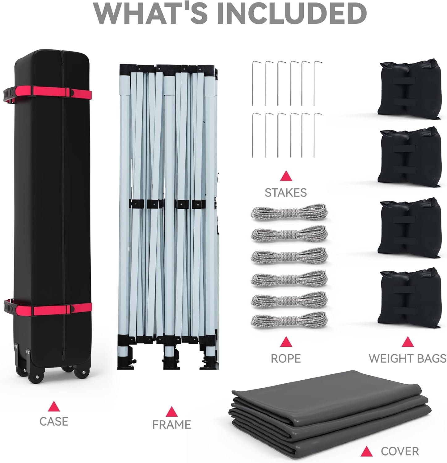 Garvee Graveelife 10x20 Pop Up Canopy Tent, Portable Outdoor Canopy with 4 Sidewalls, Wheeled Bag, Easy Set-Up Waterproof Outdoor Party Gazebo, Instant Tent for Wedding Backyard Garden Event