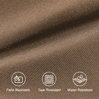 Garvee 13FT Double-Sided Outdoor Patio Umbrella - Fade Resistant Canopy, Rectangular, Tan - Large Shade for Deck & Garden