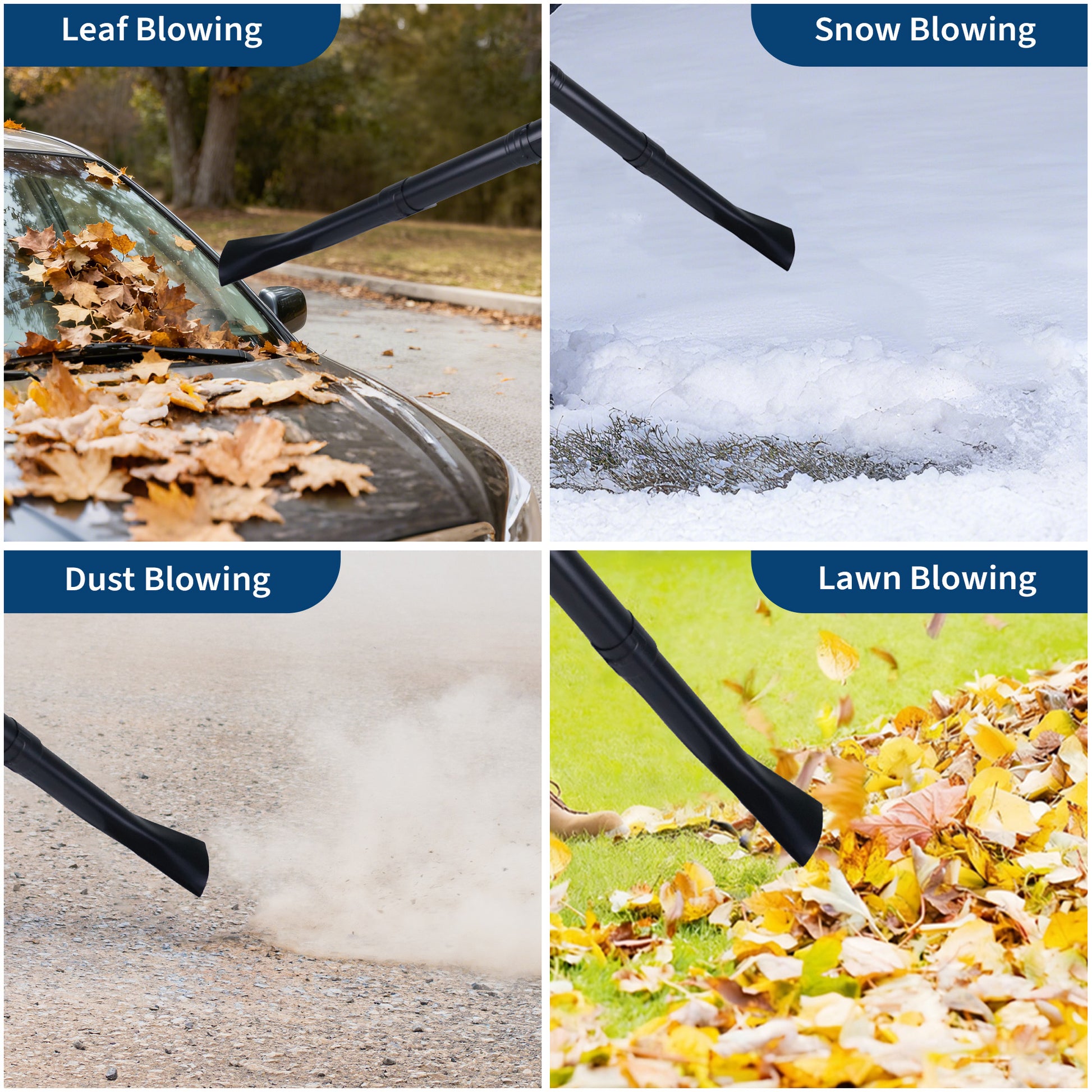 Garvee 66CC Backpack Gas Leaf Blower 4.0 HP 2-Stroke Engine Low Vibration Lightweight Padded Harness 880 CFM 320 MPH Yard Cleanup