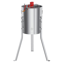 Garvee Upgraded 4 Frame Manual Honey Extractor with Side Handles, Food-Grade Stainless Steel Beekeeping Extractor with Adjustable Stand and Transparent Lid