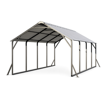 Garvee 11'x20'x9' Vertical Roof Metal Carport, Heavy Duty Steel Car Ports for All-Weather, for Full-Size Pickup Trucks, Boats, and Tractors